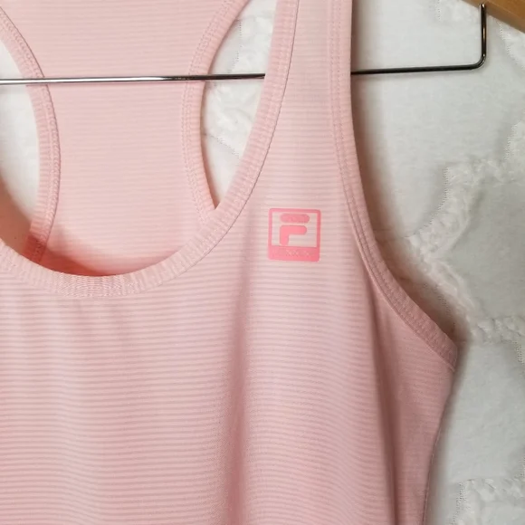 Fila Racerback Workout Tank Peach XS - Picture 2 of 7